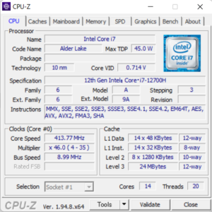 DAIV 5N,2022,レビュー,感想,口コミ,ブログ,mouse,マウスコンピューター,CPU性能,Core i7-12700H,