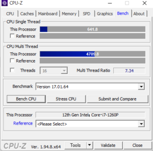 DAIV 4P,レビュー,CPU性能,Core i7-1165G7