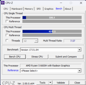 GALLERIA RL5R-G165-5,GALLERIA XL7C-R46-5,Ryzen 5 6600H