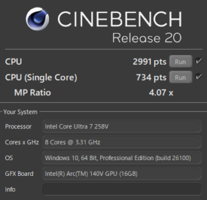 Core Ultra 7,256v,258v,インテル,Intel比較,写真編集,RAW現像,おすすめ,どっち,性能,ベンチマーク,