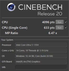 Core Ultra 5,135H,インテル,Intel比較,写真編集,RAW現像,おすすめ,どっち,性能,ベンチマーク,